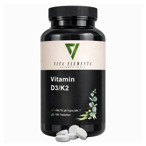 Vita Elements Vitamin D3/K2 Tabletten 180 St