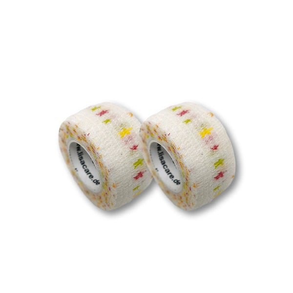 LisaCare Fingerpflaster 2,5cm x 4,5m - 2er Sterne bunt 2 St