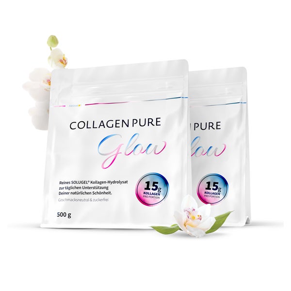 COLLAGEN PURE Glow – 100% reines Kollagen Pulver 3x500 g