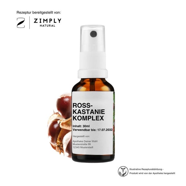 Zimply Natural ROSSKASTANIE KOMPLEX - Pflanzbasierte Rezeptur 30 ml