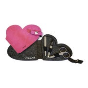 Herz-Etui aus Filz pink, 3-teilig 1 St