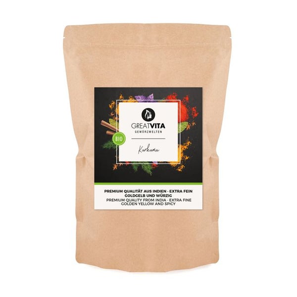 GreatVita Bio Kurkuma Pulver 1000 g
