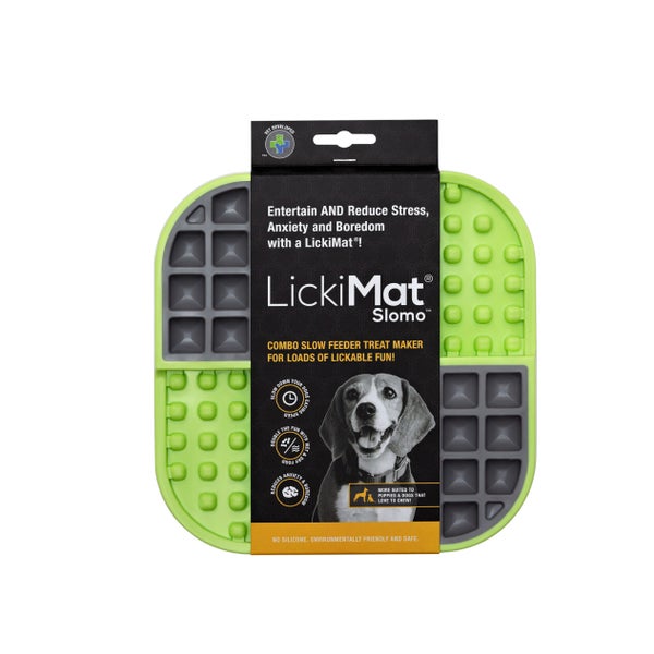 LickiMat Slomo - TRP Schleckmatte für Hunde - grün - 20 cm 1 St