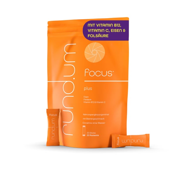rund.um plus focus | Konzentration im Alltag | 20 Sticks 20 g