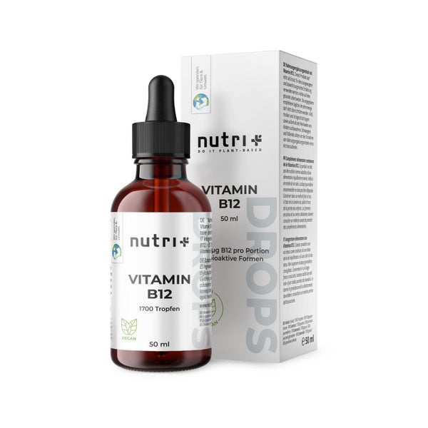 nutri+ Vitamin B12 Tropfen - 500 µg Vitamin B12 50 ml