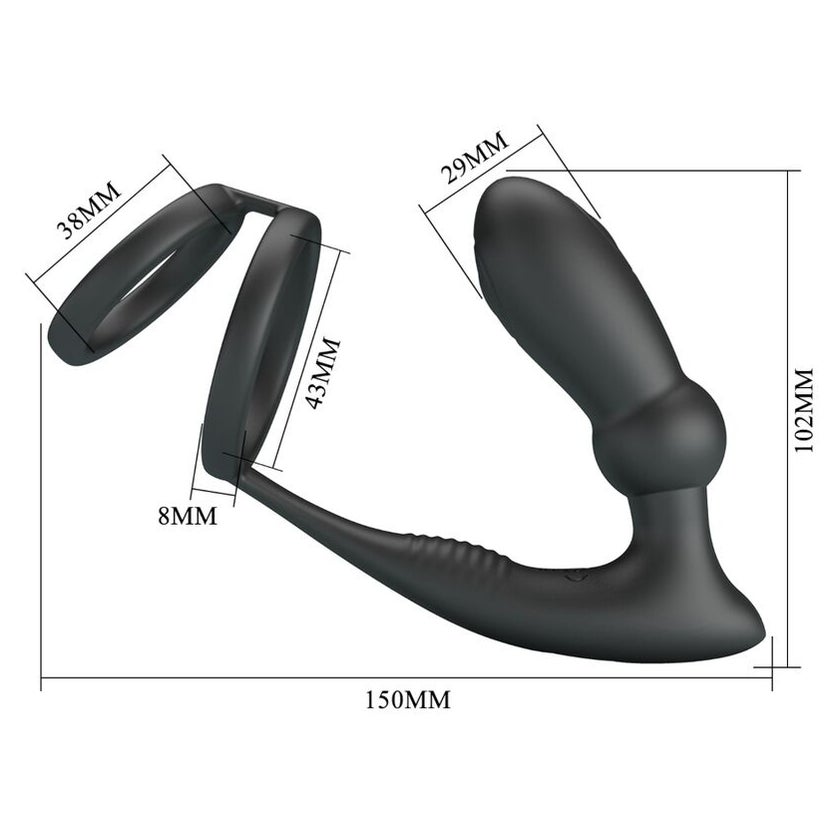 Pretty Love - Emoni Penisring + Anal Plug günstig kaufen