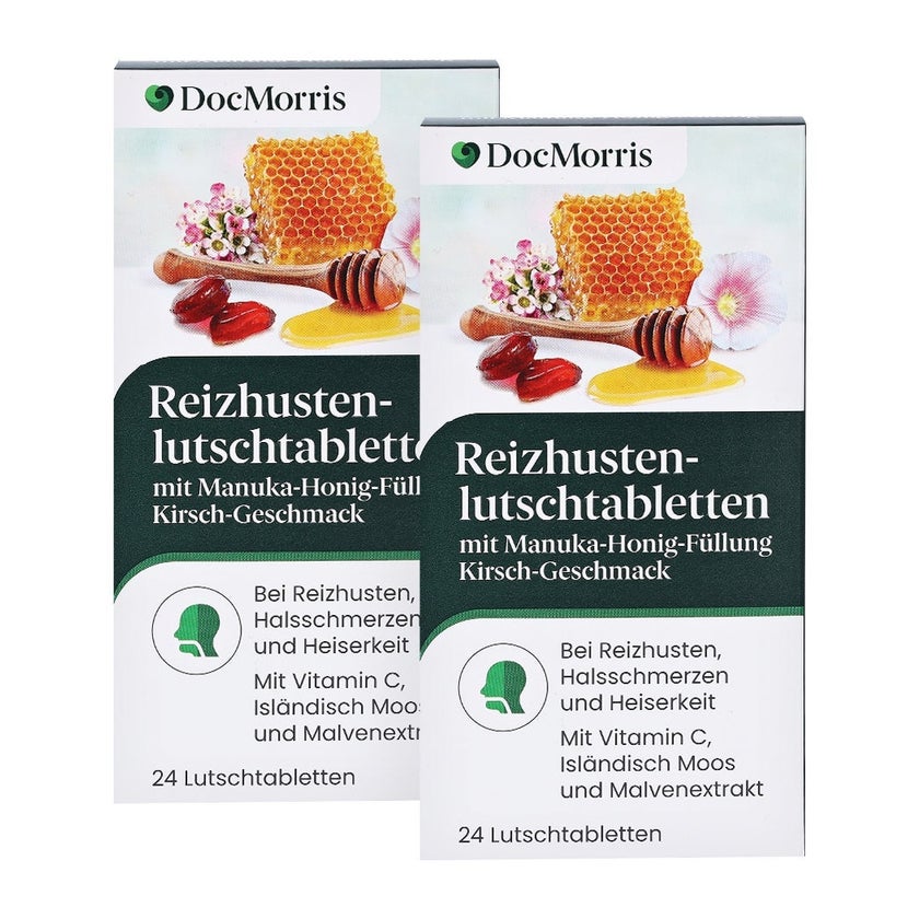 DocMorris Reizhustenlutschtabletten Duo 2X24 St