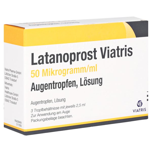 Latanoprost Viatris 50 Mikrogramm/ml Augentropfen 3X2,5 ml
