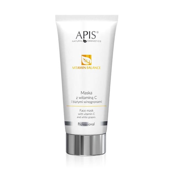 APIS VITAMIN BALANCE, Creme-Maske mit Vitamin C und weißen Trauben, Anti-Aging - 200 ml 200 ml