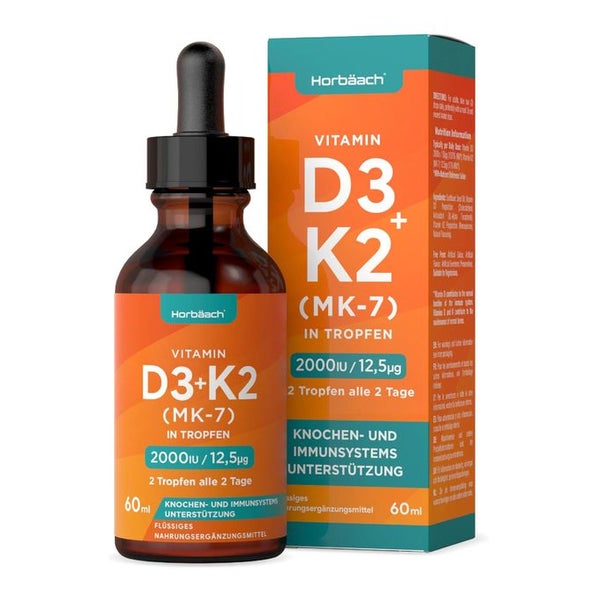 Horbaach Vitamin D3 K2 Tropfen 60 ml