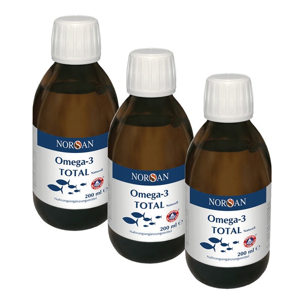 Norsan Omega-3 Total Naturell flüssig 3X200 ml
