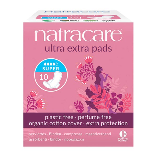 Natracare - Ultra Extra Damenbinden Super 10 St