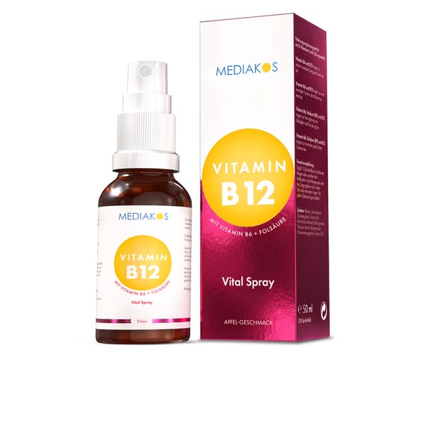 Mediakos® Vitamin B12 + B6 + Folsäure Vital Spray 50 ml