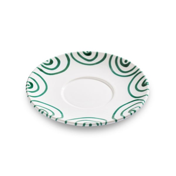Gmundner Keramik Grüngeflammt, Unterteller Teetasse Maxima (Ø18cm)