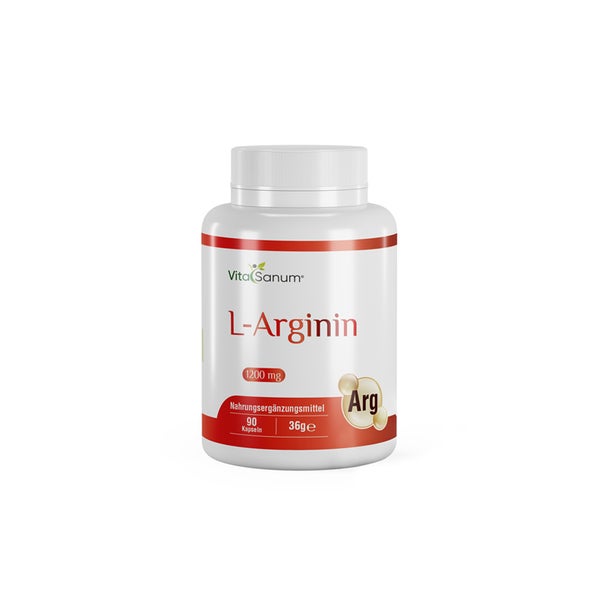 VitaSanum® L-Arginin-Hydrochlorid – 1200 mg Tagesportion – 90 Kapseln 90 St