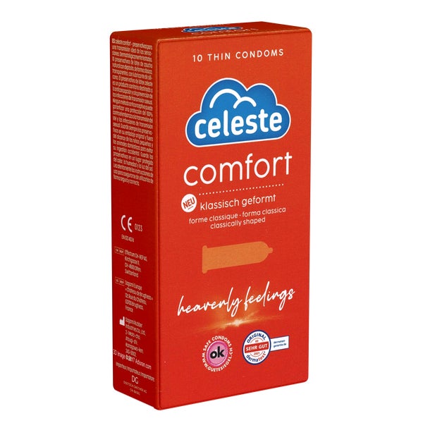 «Comfort» – Dünne Kondome aus Naturkautschuklatex (10 Kondome) 10 St