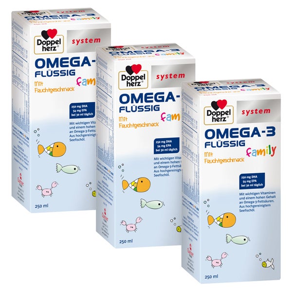 DH system Omega-3 Family Fruchtgeschmack 3X250 ml