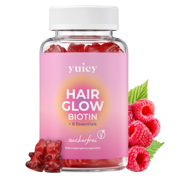 yuicy® Hair Glow - Biotin Gummies für Haarwachstum 60 St