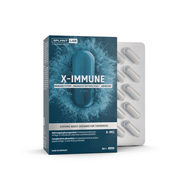 SPLMNT LAB X-IMMUNE mit Vitaminen, Mineralstoffmix, Bakterienkulturen & Omega-3 30 St
