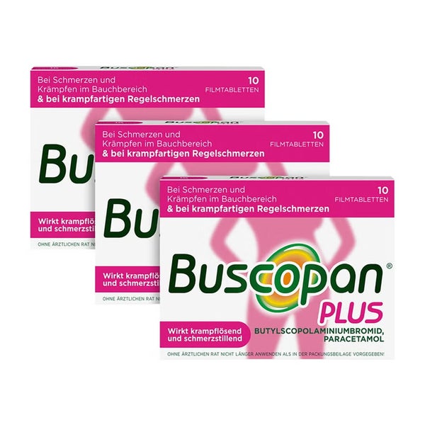 Buscopan Plus bei Regelschmerzen 3X10 St