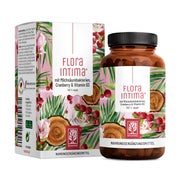 Produktabbildung: Milchsäurebakterien mit Cranberry & Vitamin B3 - Kulturen mit 100 Mrd. KbE/g - 7 Lactobacillus Stämme - FLORAINTIMA - 60 vegane Kapseln - NATURTREU® 60 St