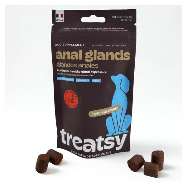 Treatsy Ergänzungsfuttermittel – Analdrüsen für Hunde 90 g