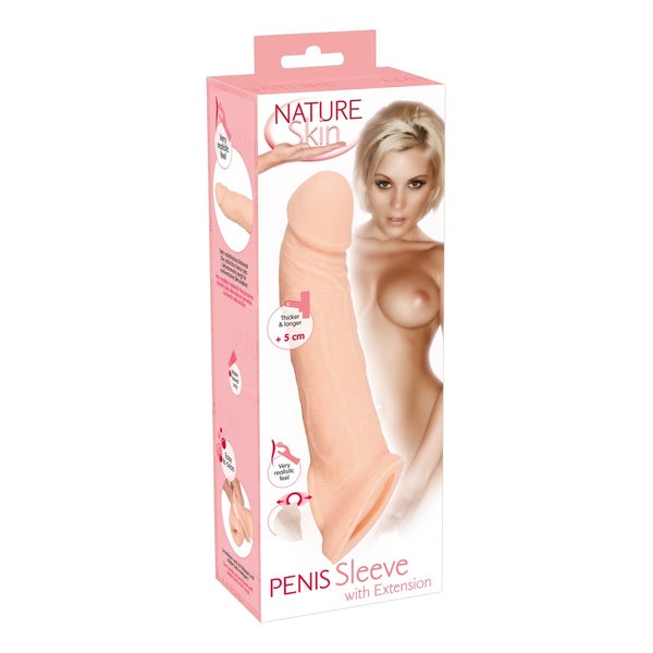 Nature Skin - Sleeve mit starker Äderung und  Eichel 1 St