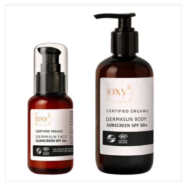 OXY8 NATURKOSMETIK DERMASUN Set LSF 50+ Gesicht/Körper 250 ml