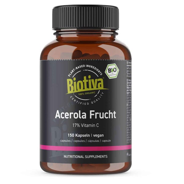 Biotiva Acerola Vitamin C Kapseln Bio 90 g