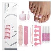 Fußnägel 120 Kit 15 Größen Zehennägel DIY pink 1 ml (1er Pac 1 St