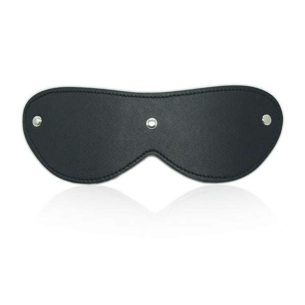 PU Blindfold with 3 Rivets Schwarz 1 St
