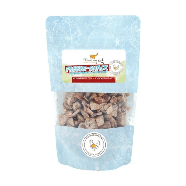 I love my cat Freeze-Snack für Katzen - Hühnerherzen 25 g 25 g