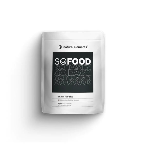 So Food Trinkmahlzeit Vegan – Schoko-Kaffee – 25g Protein, 10 Mahlzeiten – alle essenziellen Vitamine & Mineralstoffe – in Deutschland produziert & laborgeprüft 900 g