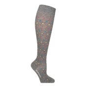 SupCare Stützstrümpfe Baumwolle Grau bunte Dots  Gr 43-45 2 St