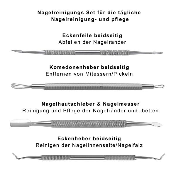 Nagelreinigungs Set 4 tlg.