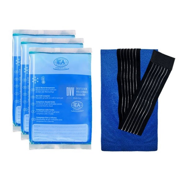 IEA Medical Kalt Warm Kompresse 12x20cm - 3er Box + Bezug 1 P