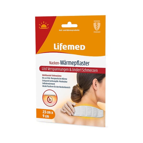 Lifemed Nacken-Wärmepflaster, 23 cm x 9 cm, weiß 1 St
