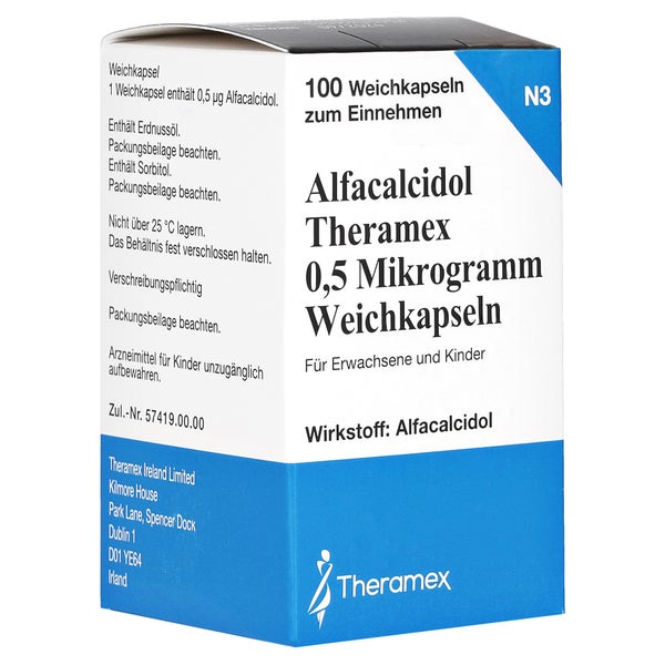 ALFACALCIDOL Theramex 0,5 Mikrogramm Weichkapseln 100 St