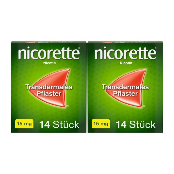 nicorette® TX Pflaster 15 mg Doppelpack 2X14 St