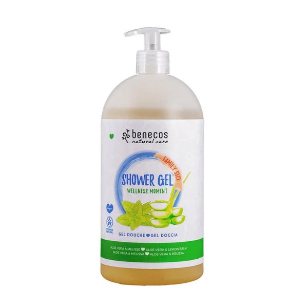 benecos WELLNESS MOMENT Shower Gel Family Size Bio