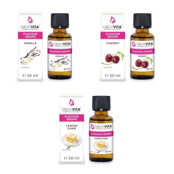 GreatVita Flavour Drops 3er Set 90 ml