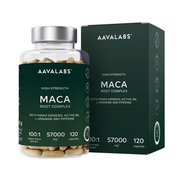 Aavalabs Maca Root Komplex 57.000 mg, 120 Kapseln 120 St