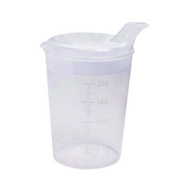 Medi-Inn Schnabelbecher Trinkbecher 250 ml Öffnung 8x4 mm transparent 1 St