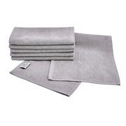 6x Rasiertücher 22 x 70 cm grau Rasierhandtuch Gesichtstuch Barber Towel für die perfekte Rasur
