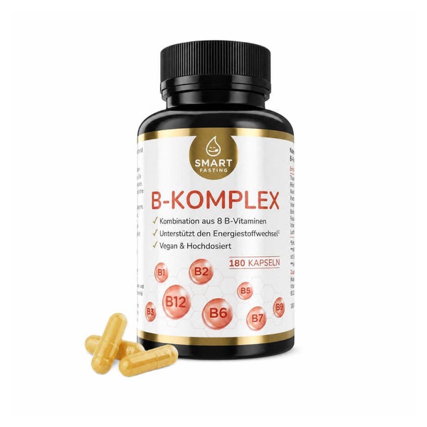 Vitamin B Komplex - 8 B Vitamine, vegan, hochdosiert 180 St