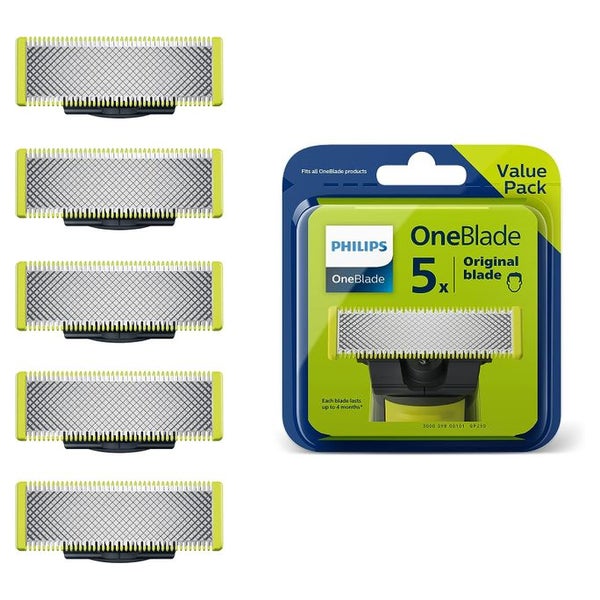 Philips OneBlade Ersatzklingen für alle OneBlade und OneBlade Pro Modelle 5 St