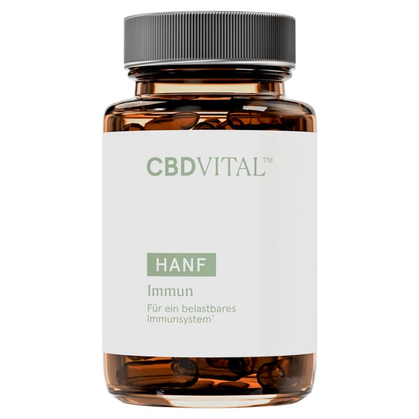 CBD VITAL Hanf Immun Kapseln mit Zink, Vitamin C und D3 60 St