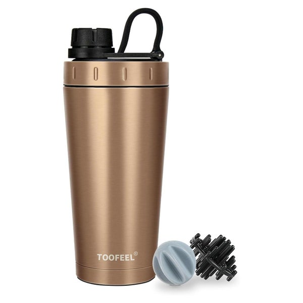 Protein Shaker Flasche 20 oz Edelstahl BPA-frei auslaufsiche 1 St