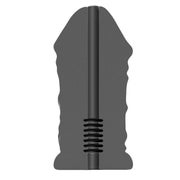 All Black - Real. Masurbator mit strukturierter Innenkammer 1 St