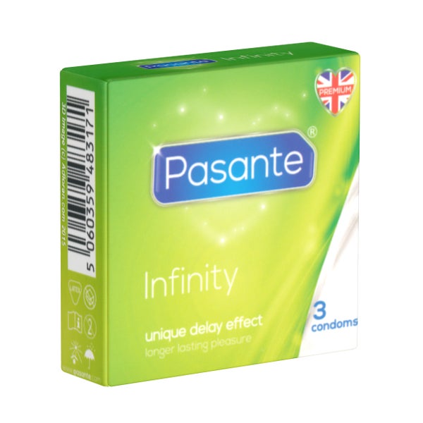 «Infinity» (Delay) aktverlängernde Spezial-Kondome (3 Kondome) 3 St